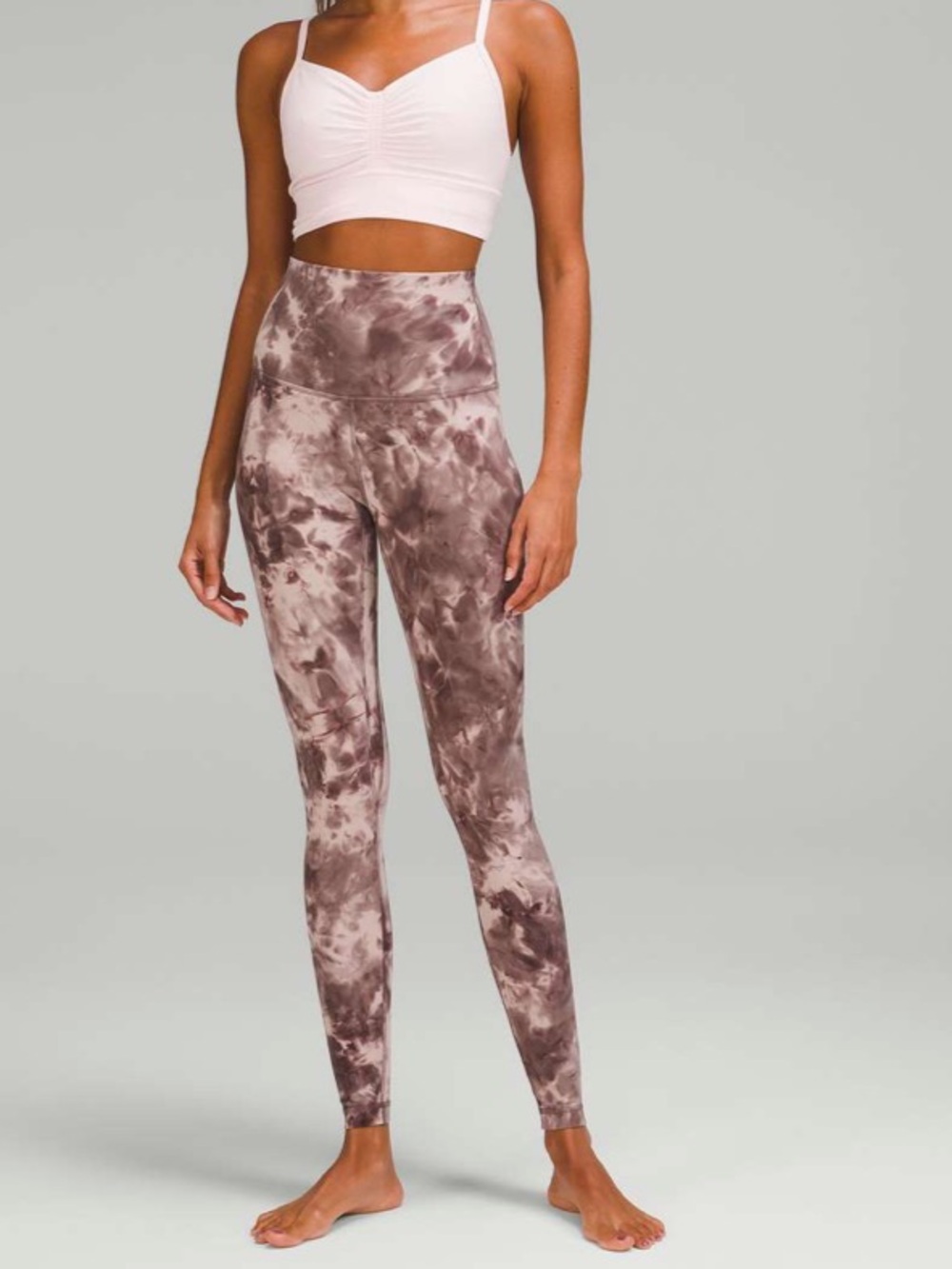 lululemon athletica Brown Tie-Dye High-Rise Leggings